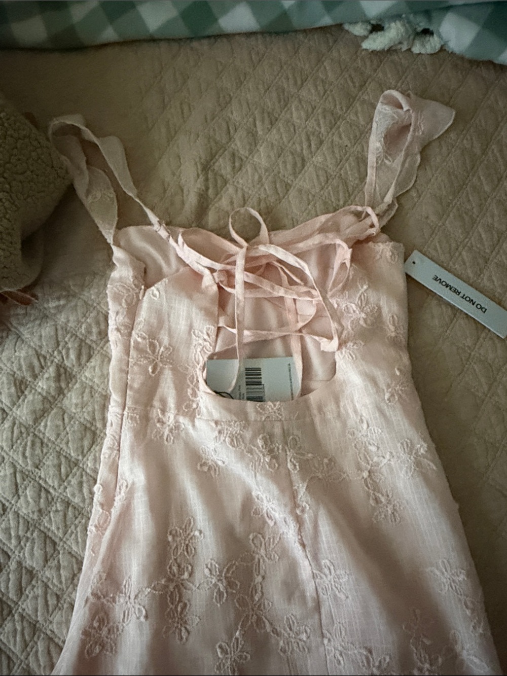 Princess Polly Blush Pink Embroidered Mini Dress - Picture 3 of 3